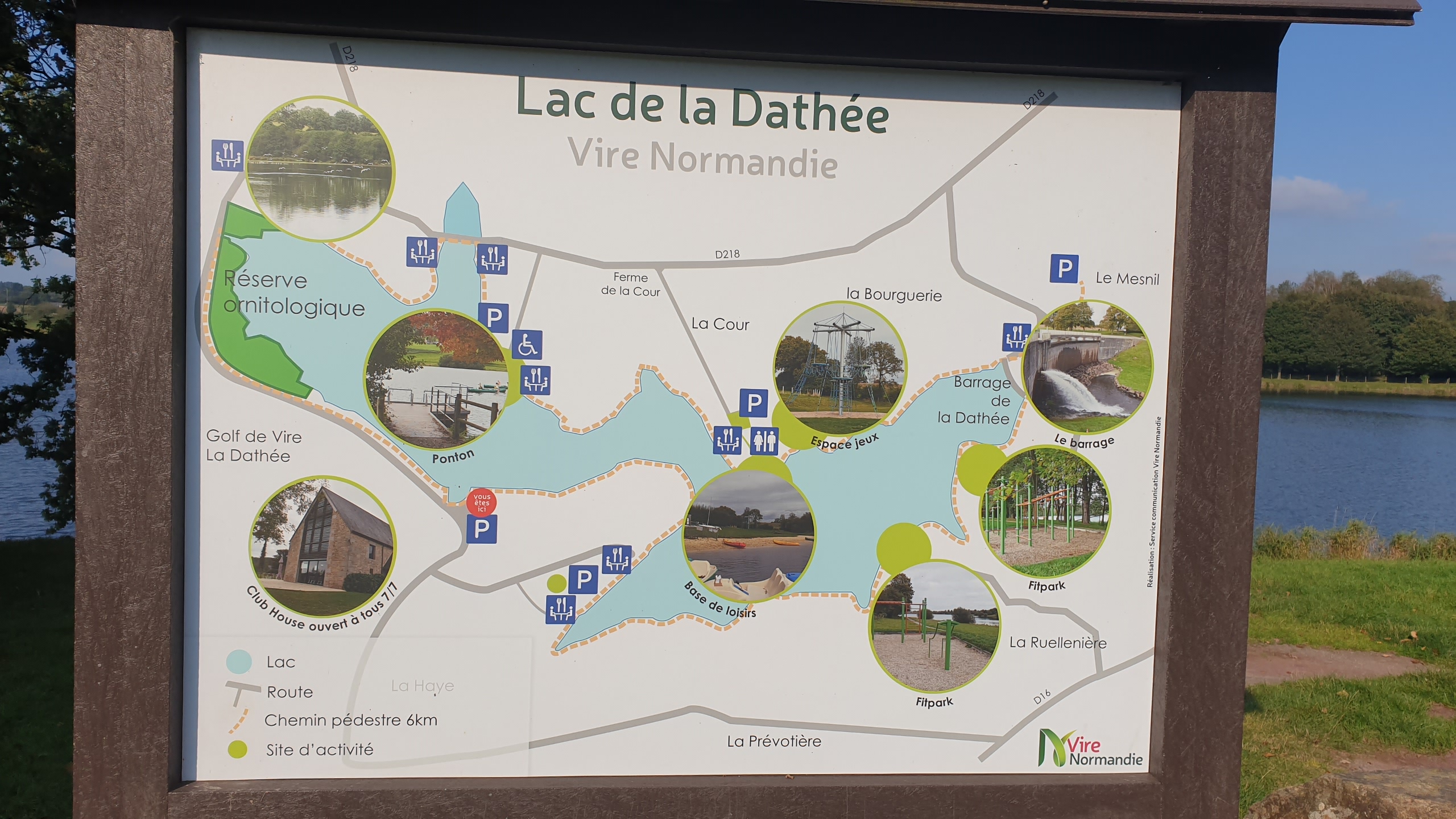 Plan du lac de la Dathée